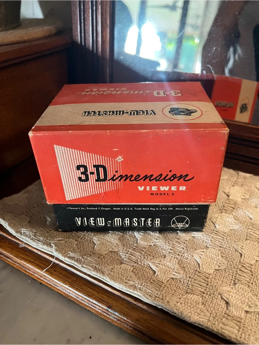 SAWYER'S Vintage View-Master 3-Dimension Viewer Model E with Virginia Reels GUC